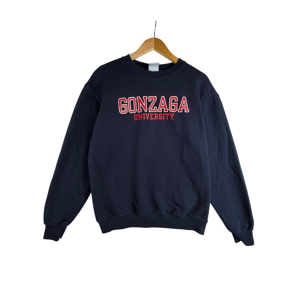 Champion Eco Fleece Gonzaga University Sweatshirt Navy Blue Medium